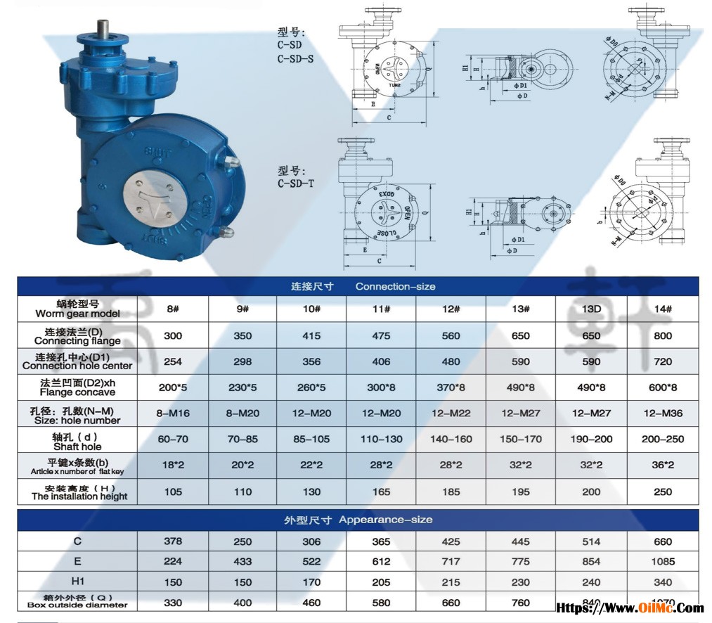 QDX3-C-SD6电动双级蜗轮箱(图1)