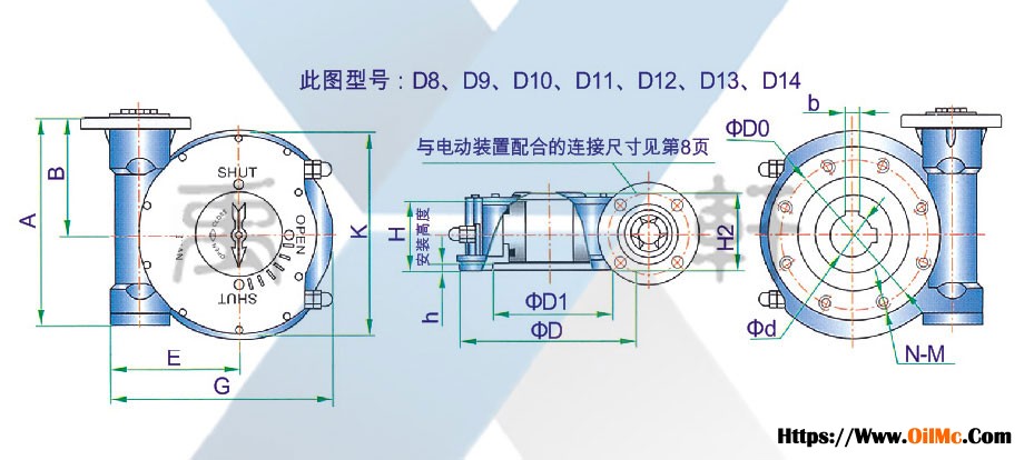 QDX3-D13大速比电动蜗轮箱(图1)